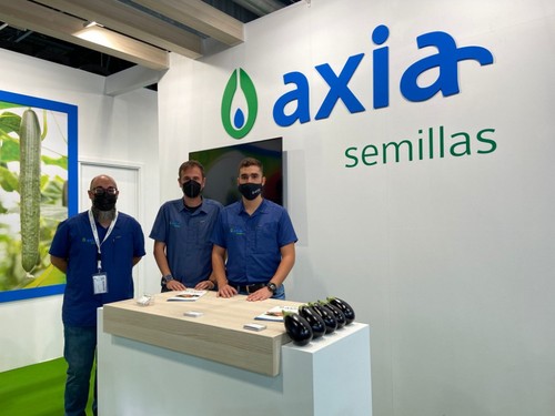 Expositor de Axia Semillas en Fruit Attraction.