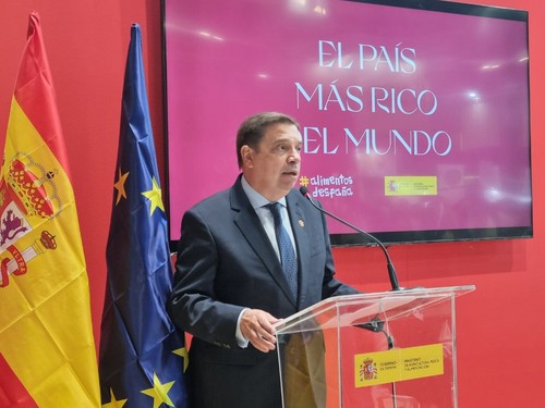 El ministro Luis Planas durante la inauguración de la feria, en IFEMA.