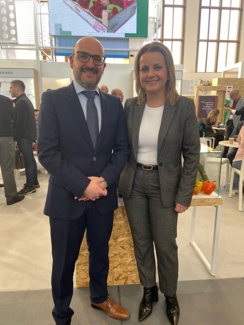 Francisco Álvarez, diputado de Promoción Económica, junto a María Luisa Cruz, diputada de Promoción Agroalimentaria