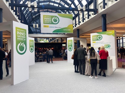Espacio expositor de los nominados al Innovation Award ubicado en el pabellón 20