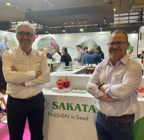 Francisco Morales y Javier Pérez, de la casa de semillas Sakata.