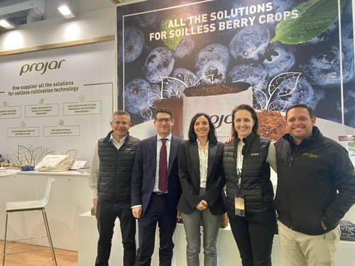 Equipo de Projar desplazado a Fruit Logistica. La empresa está ubicada en el pabellón 3.1