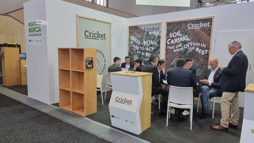 Expositor de Cricket en el pabellón 18.