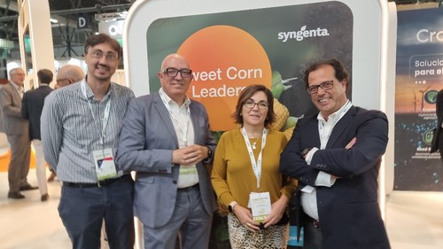 Equipo de Syngenta en el amplio stand con el que cuentan en el hall 9