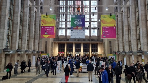 Messe Berlin recibiendo a los primeros visitantes a la feria
