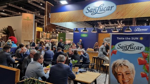 Expositor de Sanlucar en el hall 27.