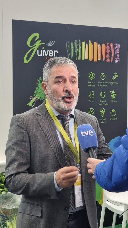 Fernando P. Gómez, director de Proexport, en una entrevista en la feria.