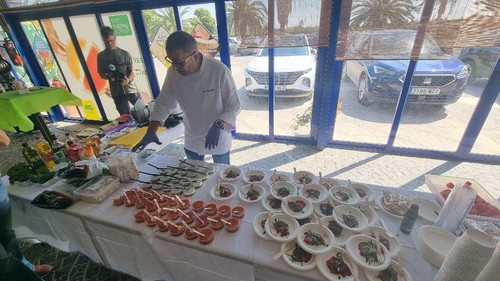 También hubo espacio para el showcooking
