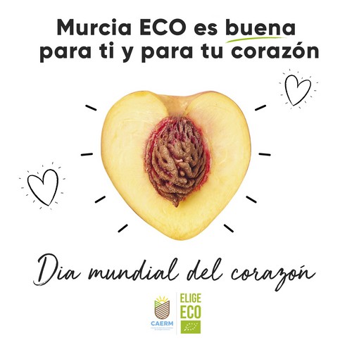El Consejo de Agricultura Ecológica de la Región de Murcia se suma a la labor de concienciación de la sociedad  de buenos hábitos alimencios para cuidar el corazón