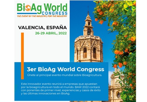 Valencia elegida como sede del tercer Congreso Mundial de BioAgricultura que se celebrará en abril de 2022