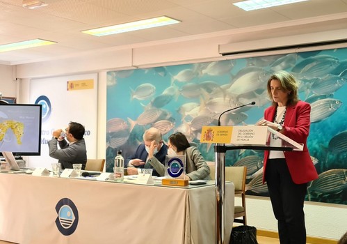Teresa Ribera anuncia nuevas actuaciones y un aumento de más de 100 millones de euros para la regeneración ambiental en el entorno del Mar Menor