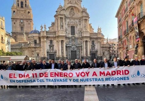 Concentración este miércoles en defensa del trasvase Tajo-Segura “que aporta recursos hídricos indispensables para gran parte de la hortofruticultura”