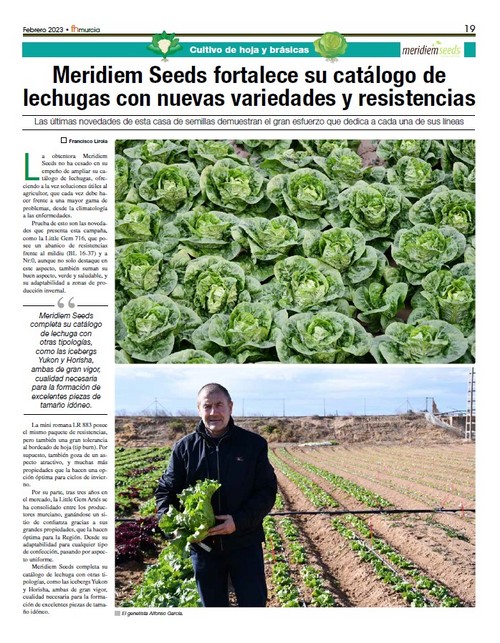 Febrero 2023|| Especial de cultivo y hoja y brassicas de Meridiem Seeds