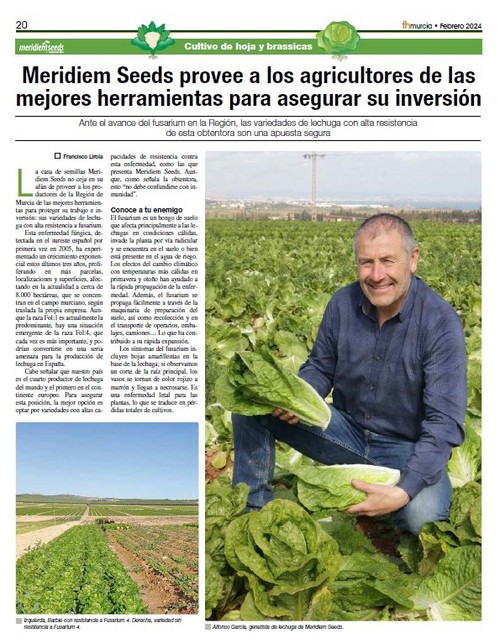 Febrero 2024|| Especial de cultivo y hoja y brassicas de Meridiem Seeds