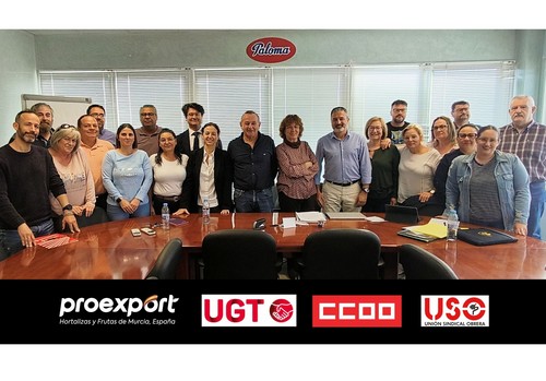 Proexport y sindicatos inician las negociaciones del convenio colectivo del manipulado y envasado del tomate fresco de la Región de Murcia