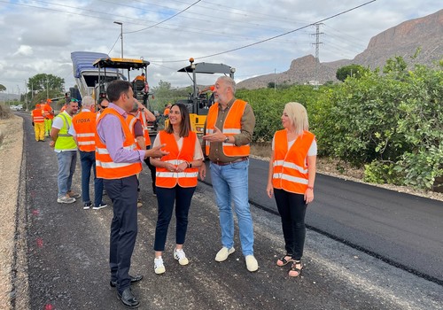 Avanzan las obras de mejora del camino rural de La Venta en Santomera
