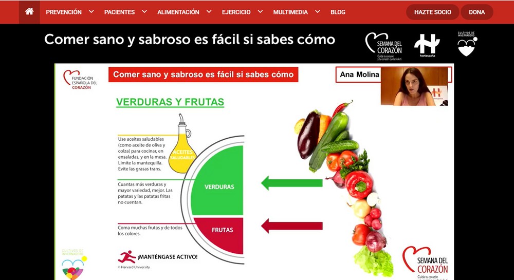 “Está demostrado que aumentando el consumo de frutas y verduras se reduce el riesgo de padecer enfermedades cardiovasculares”