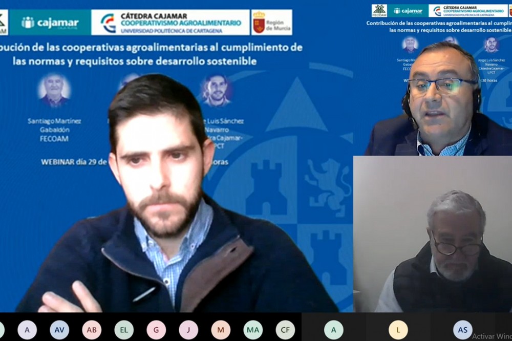 Un webinar de la Cátedra Cajamar-UPCT pone en valor las cooperativas agroalimentarias