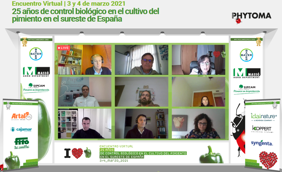 El éxito del control biológico en pimiento despierta un gran interés entre los profesionales