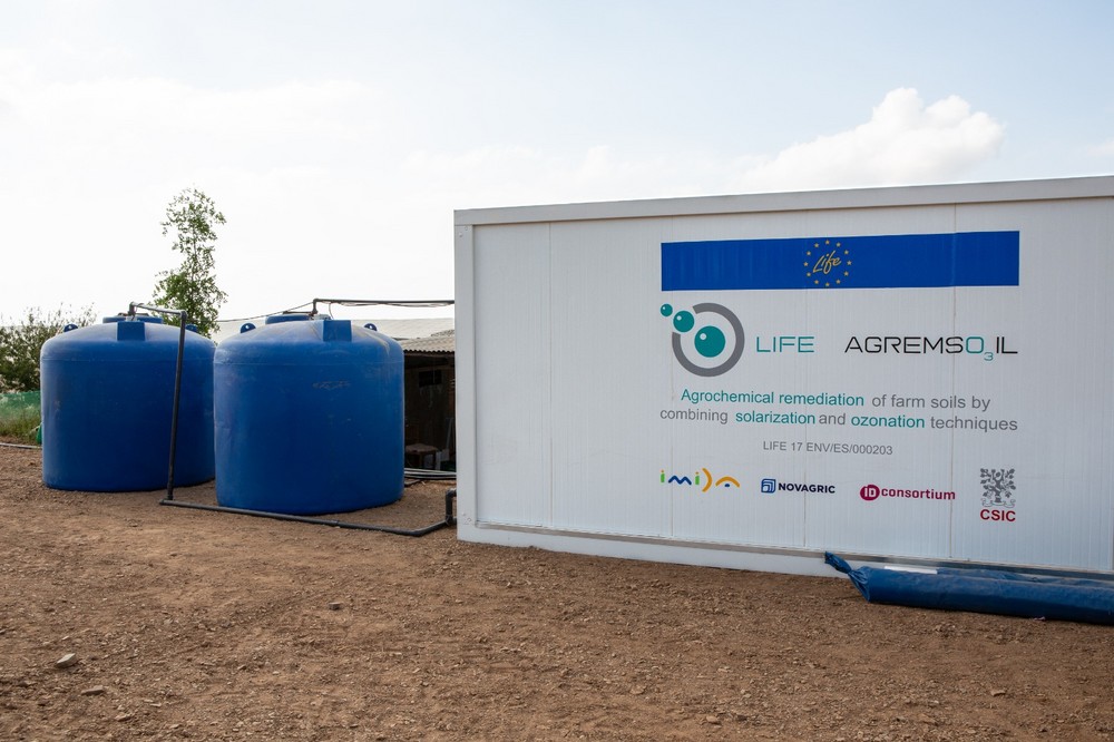 El IMIDA registra un dispositivo de degradación mediante ozono para la descontaminación agroquímica de suelos agrícolas