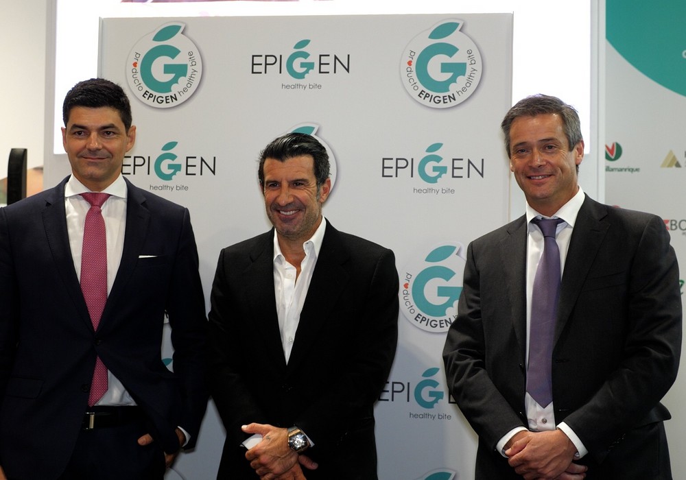 Luis Figo embajador del sello de salud Epigen Healthy Bite, un proyecto que ayudará a mucha gente a mejorar su calidad de vida