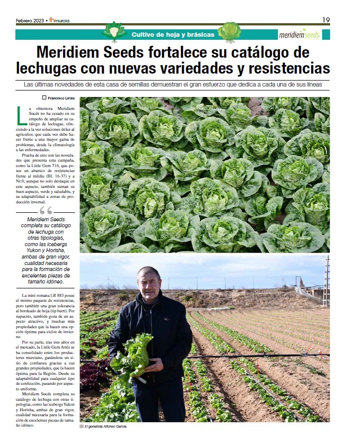 Febrero 2023|| Especial de cultivo y hoja y brassicas de Meridiem Seeds