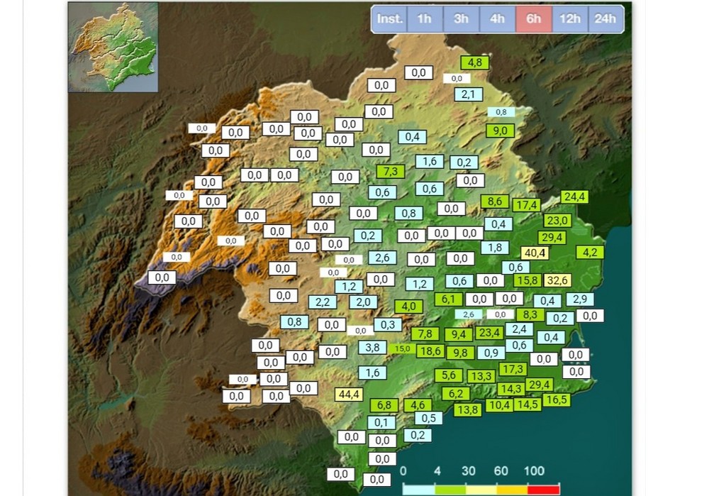 Las lluvias descargan en la Región, pero no lo suficiente para acabar con la sequía