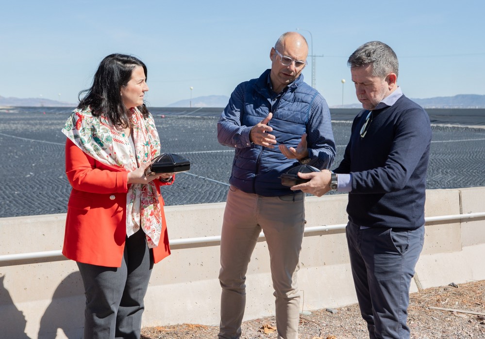 La Comunidad de Regantes de Lorca visita la balsa de La Jeresa para conocer los avances del proyecto europeo LIFE H2OLOCK